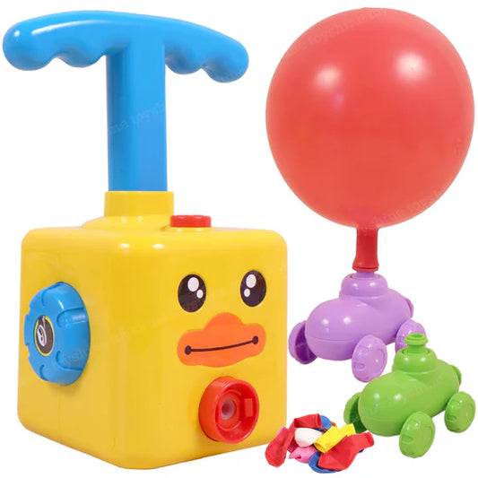 BALLOON LAUNCHER & POWERED CAR TOY
