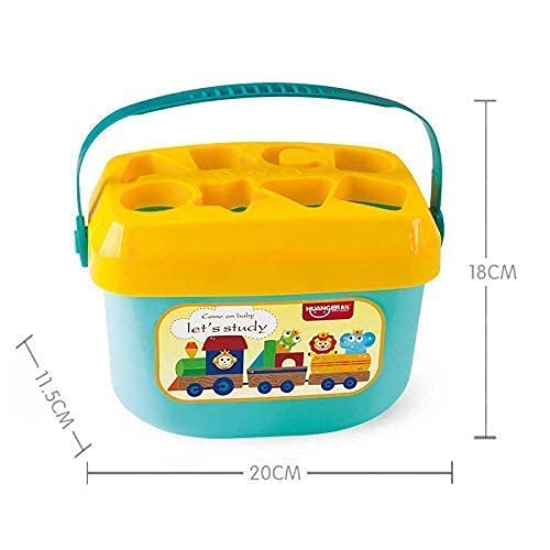 Baby and Toddler Plastic First Block Shape, Sorter, Colors, ABCD Shape, Toys for 1 Year Old Kids