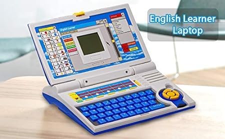 Educational Laptop Computer Toy with Mouse for Kids above 3 Years - 20 Fun Activity Learning Machine, Now Learn Letter, Words, Games, Mathematics, Music, Logic, Memory Tool - Blue