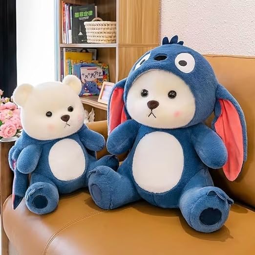 Baby Plushies - 50 cm Blue Lovable Huggable Soft Toy, Big Size Plush Teddy Bear, Elegant Soft Plush Toy for Babies, Great Birthday Gift for Girls