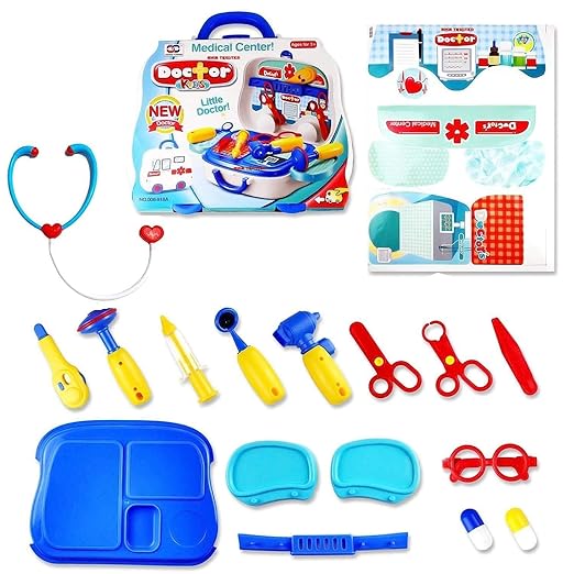 Doctor Kit Toy for Kids, Doctor Roleplay Medical Backpack Pretend Play Set,Simulation Props, Gift for Boys Girls 3-8 Years Old Kids Great Gift