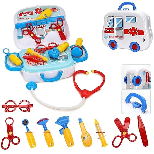 Doctor Kit Toy for Kids, Doctor Roleplay Medical Backpack Pretend Play Set,Simulation Props, Gift for Boys Girls 3-8 Years Old Kids Great Gift